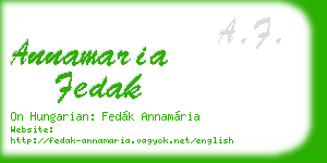 annamaria fedak business card
