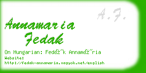 annamaria fedak business card